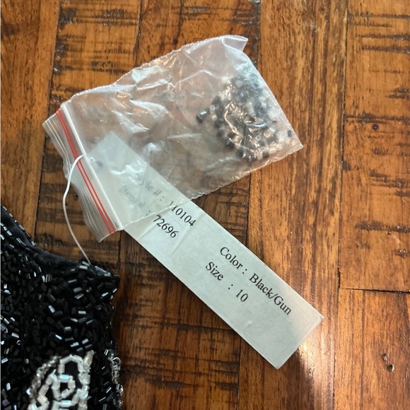 NWT $268 size 10 Morgan gual fully beaded shirt off 5th ave 1457 - Picture 3 of 6